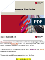 Forecasting Seasonal Time Series Decomposition