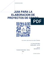 Guia para La Elaboracion de Proyectos de Grado