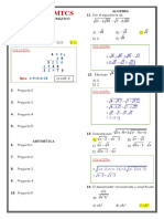 4to Año - MTMTCS: Razonamiento Matemático Algebra