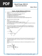 G-10 Physics Important Questions Final