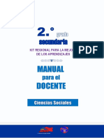 Manual para El Docente 2.° CCSS Secundaria 2022