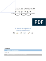 Costos y Presupuestos II U2 Material Complementario Punto de Equilibrio