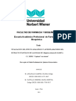 Facultad de Farmacia Y Bioquímica Escuela Académico Profesional de Farmacia y Bioquímica Tesis