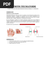 Artritis Reumatoide Resumen Todos Los Cap Del Libro