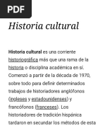 Historia Cultural - Wikipedia, La Enciclopedia Libre