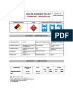 MSDS de Pegamento Cartonera Av Adheplast