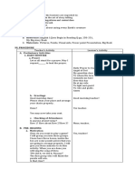 Detailed Lesson Plan Verbs For Grade 1