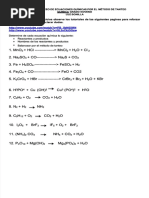 PDF Taller Balanceo de Ecuaciones Quimicas Por El Metodo de Tanteo - Compress