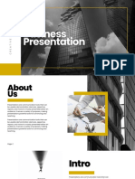 Yellow and White Business Profesional Presentation