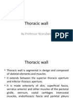 Thoracic Wall: by Professor Nzarubara