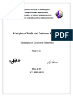 Public Relation - Written Report