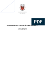 REGULAMENTO DE EDIFICAÇÕES PREEXISTENTES - Alcoutim