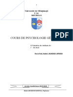 Cours de Psychologie Generale