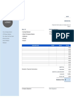 Consulting Invoice Template 1 Excel