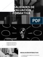 Modalidades de Evaluación Formativa