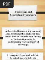 Theoretical and Conceptual Framework