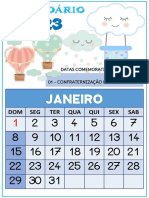 Calendário CHUVA DE AMOR 2023