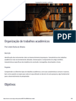 Organização de Trabalhos Acadêmicos