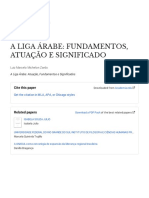 A Liga Árabe - Fundamentos, Atuação e Significado