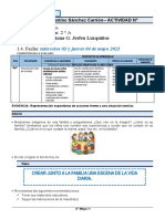 1° Grado - Actividad Del Dia 26 de Abril