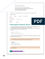 Potenciação de Números Inteiros: 43. A) B) C) D) 44