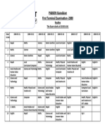 First Term Exam Routine 2080