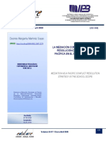Martínez, D. (2020) - La Mediación Como Estrategia de Resolución de Conflictos