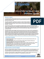 UNHCR Uganda: EDUCATION Fact Sheet - 2014 Southwest Uganda