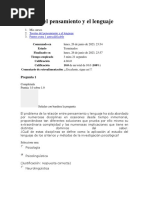 Teorías Del Pensamiento y El Lenguaje Puntos Extra 1 Autocalificable