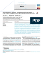 Path Relationship of Consumers Perceived Susceptibility and Severi 2022 Hel