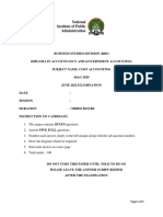 Cost Accounting Final Exam 2022 S1