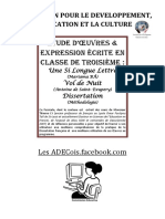 Fascicule Oeuvres Et Dissertation 3ème