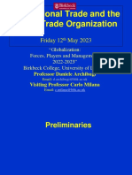 03, International Trade and The WTO Summer 2023 LIVE - Seminar