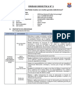 Unidad Didactica #1 - 3° Grado - Lucio Caceres Huancco