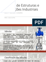 Cálculo de Estruturas e Tubulações Industriais AULA 3 VÁLVULAS E CONEXÕES