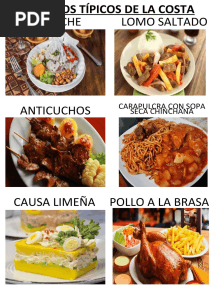 15 Platos Tipicos de La Costa, Sierra y Selva