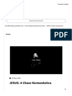 JESUS - A Chave Hermenêutica