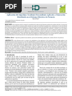 Aplicacion Del Algoritmo Gradiente Descendiente para Generacion Distribuida