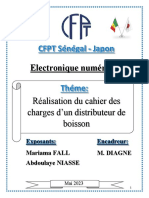 Cahier Des Charge Pour La Réalisation D'un Distributeur de Boisson