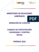 Consejo de Participación Ciudadana 2010 CPCCS