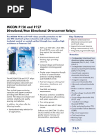 Micom P126 and P127 Directional/Non Directional Overcurrent Relays