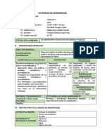 Actividad de Aprendizaje Matematica