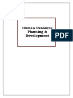 Human Resource Planning