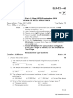 Btech Civil 5 Sem Design of Steel Structures Set P 2018