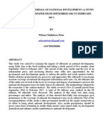 The Impact of Editorials On National Development (A Study of Daily Sun Newspaper From September 2016 To February 2017)