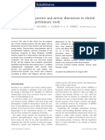 Cervical Column Posture and Airway Dimensions in Clinical... 2013