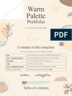 Warm Palette Portfolio by Slidesgo