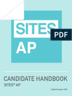 SITES Candidate Handbook