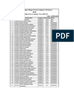 BMS First Merit List