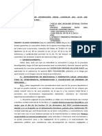 Memorail de Ofrecimiento de Prueba de Descargo Juicio Freddy Alanes Cespedes